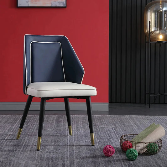 Modern Dining Chair with PU Leather Upholstery