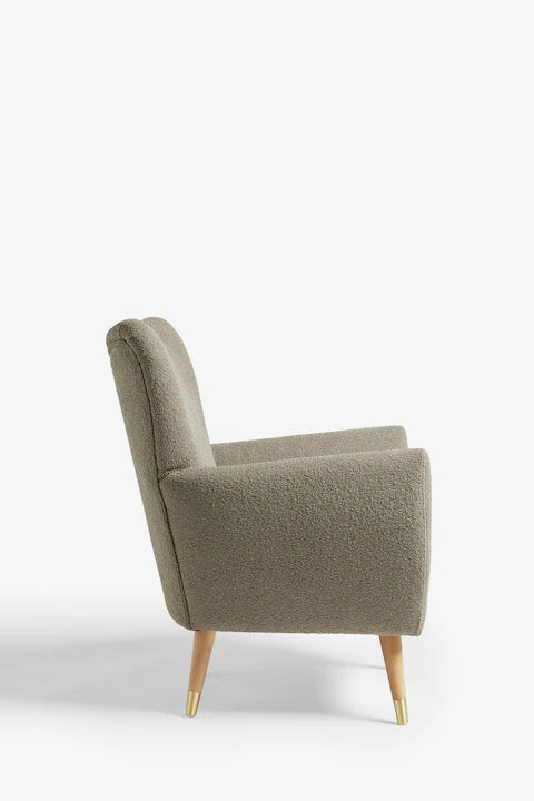 Casual Boucle Sage Green Wilson II Highback Armchair