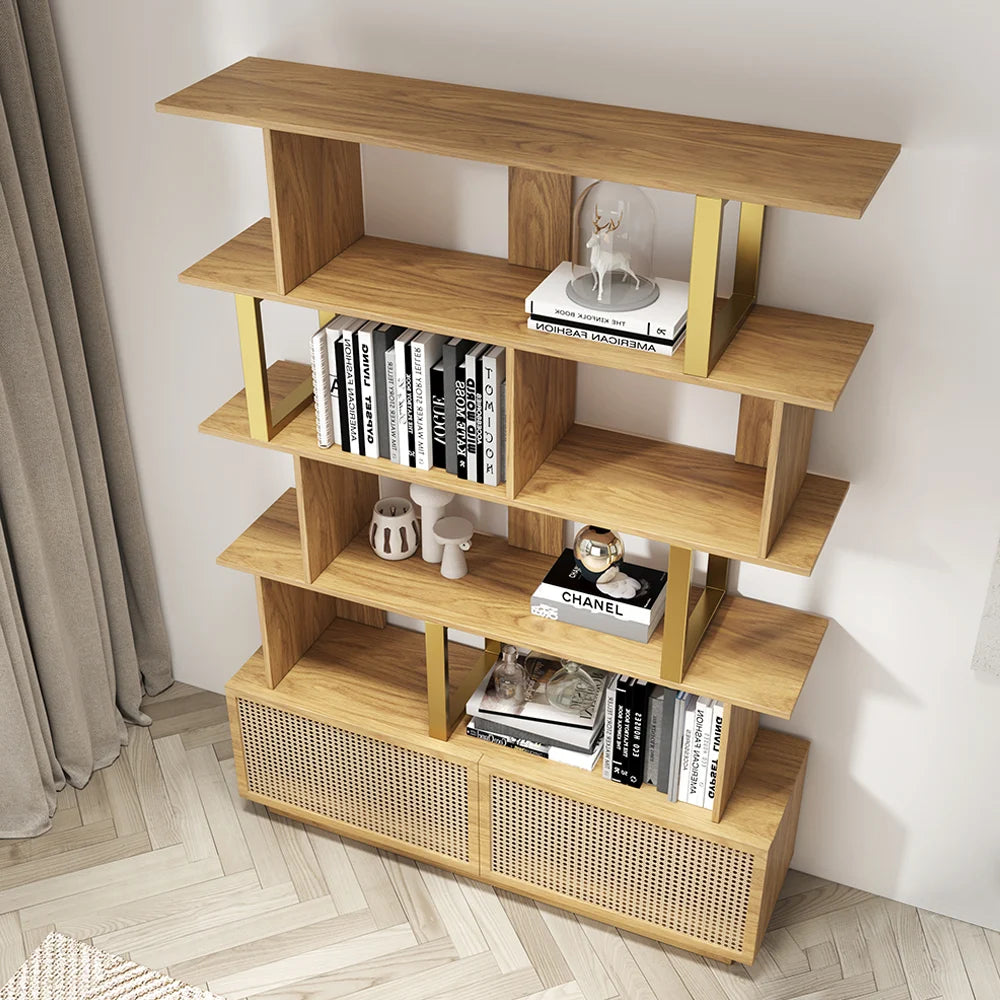 Natural Wood Bookshelf