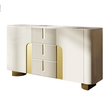 Artus Modern White Sintered Stone Sideboard