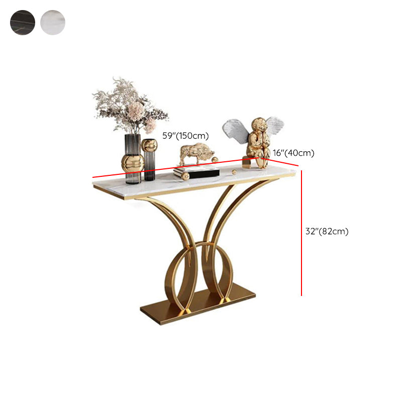 Wide Accent Table Rectangle Shape Console Table