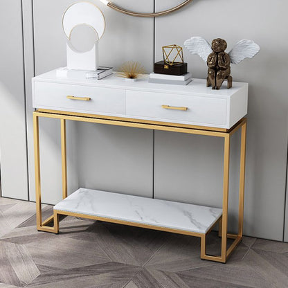 Contemporary Console Table 2 Drawers