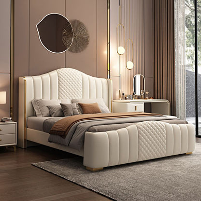 Glam Beige Standard Bed