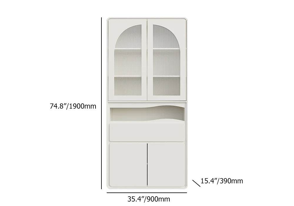 Modern Modular Bookcase with 4 Doors