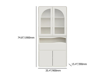 Modern Modular Bookcase with 4 Doors