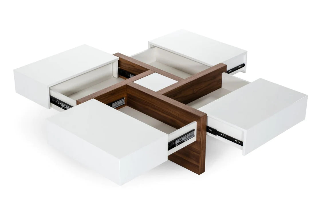 Modern Square Storage Centre Table