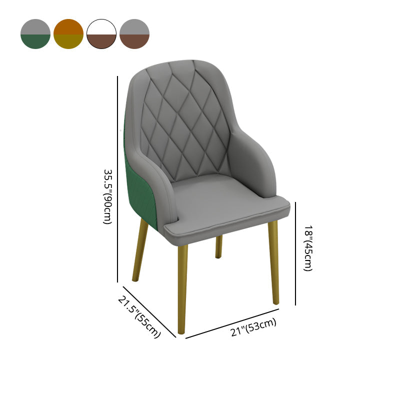 Scandinavian Design Leather Dining Chair