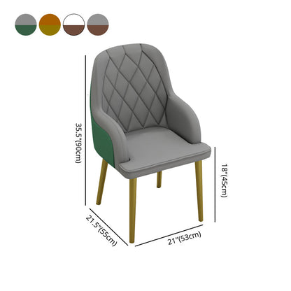 Scandinavian Design Leather Dining Chair