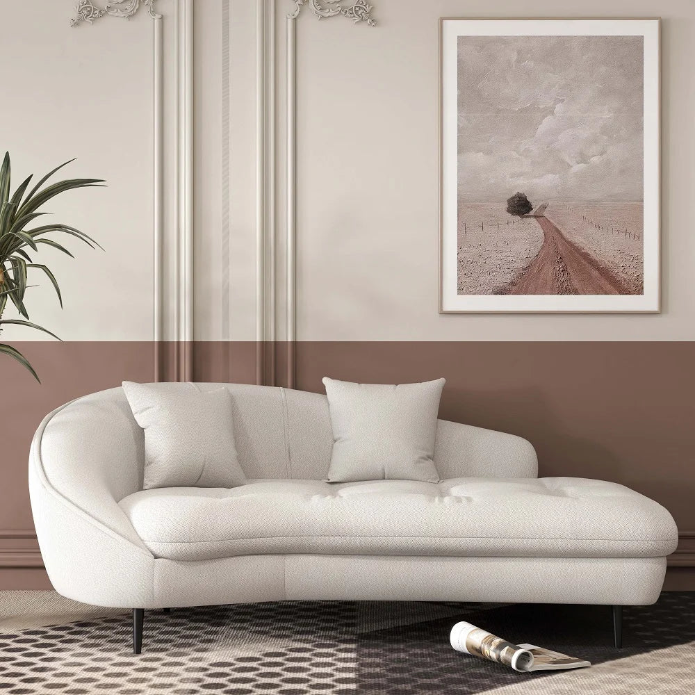 Modern Chaise Longue Sofa Upholstered