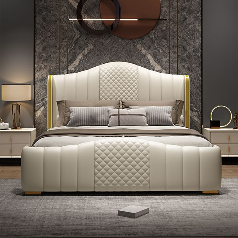 Glam Beige Standard Bed