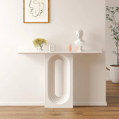 Geometric Pedestal Entryway Table