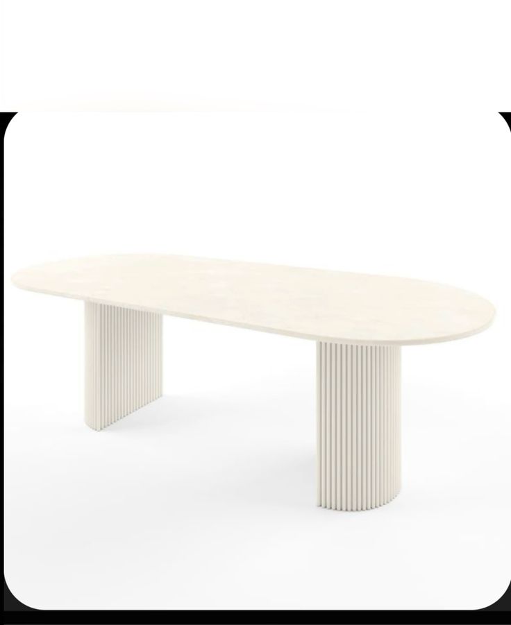 Oval Dining Table Stone Dining Table Modern with Wooden Base