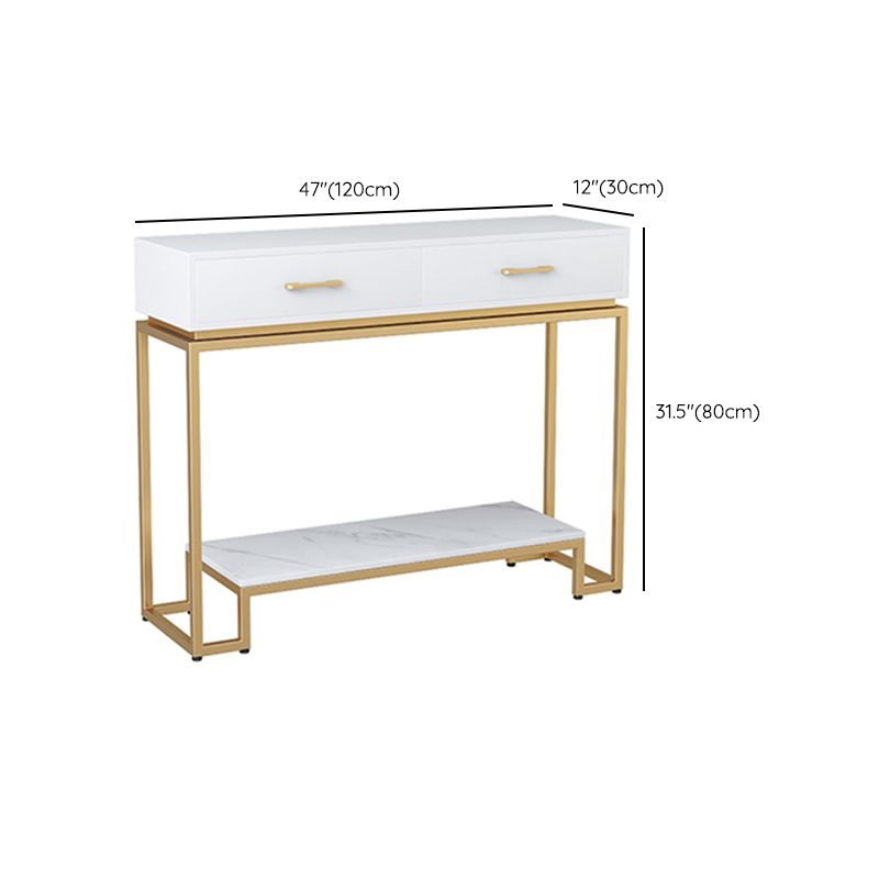 Contemporary Console Table 2 Drawers