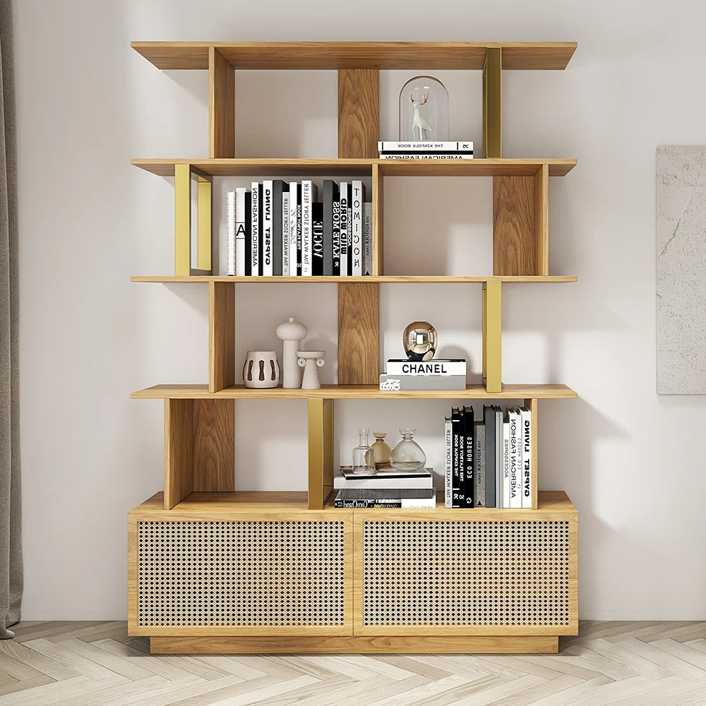 Natural Wood Bookshelf