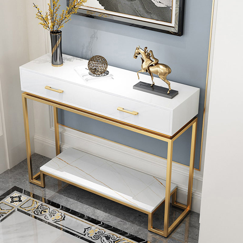 Contemporary Console Table 2 Drawers