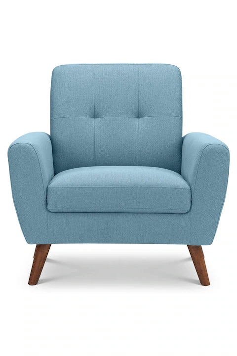 Julian Bowen Blue Monza Compact Retro Chair