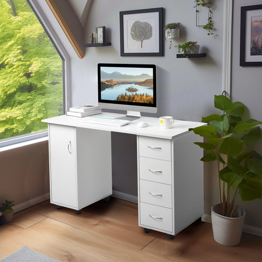 Study  Table PC Laptop Desk with Storage Drawer