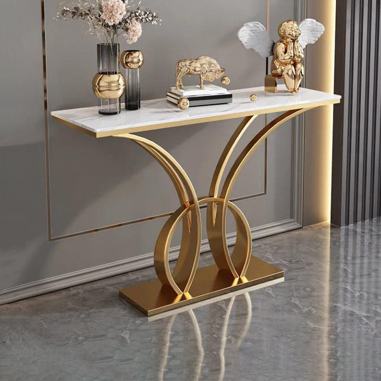 Wide Accent Table Rectangle Shape Console Table