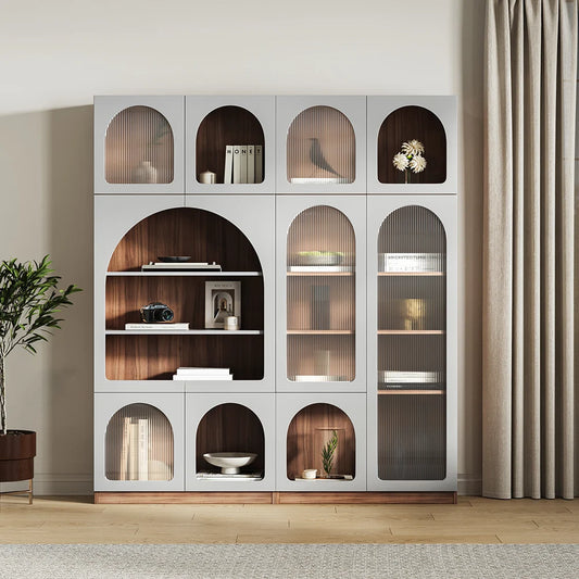 Arch Bookcase with Doors