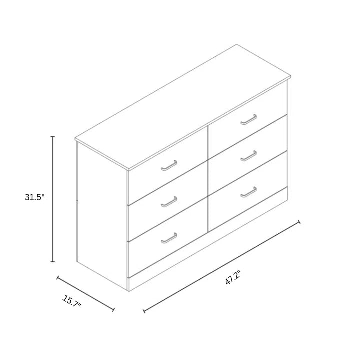 Allyannah 6 Drawer Dresser