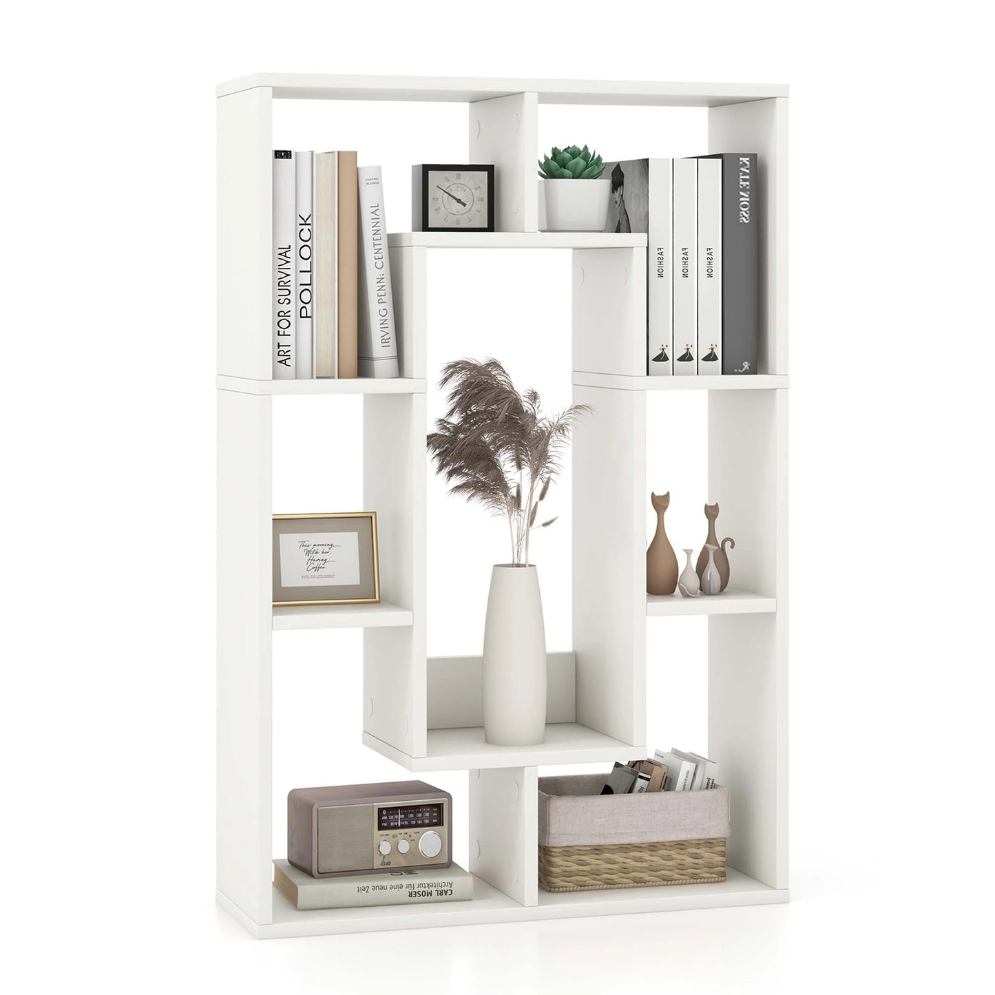 Costway 7 Cube Modern Geometric Bookcase