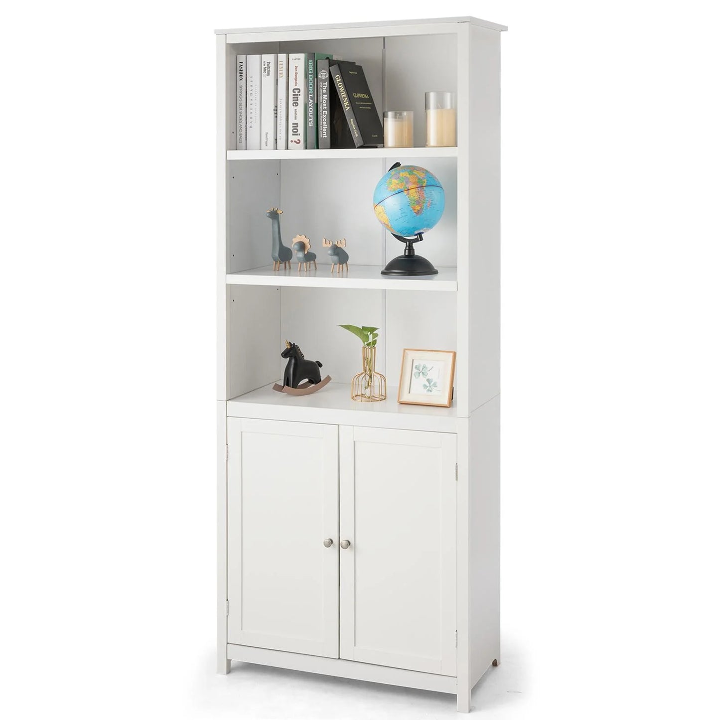 Giantex Standing Wooden Display Bookcase