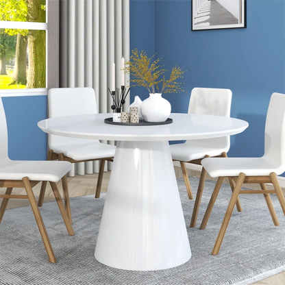 premium white 6 Seater Dining Table