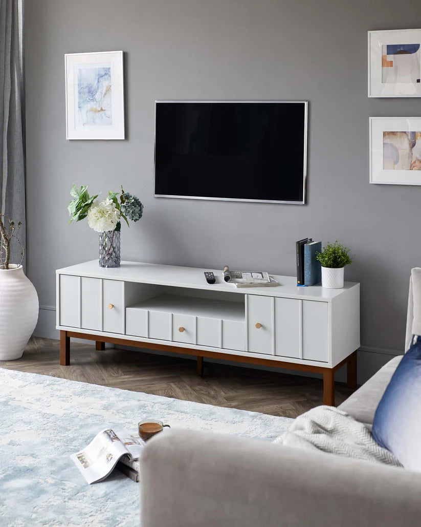 Lyle Light Grey TV Unit