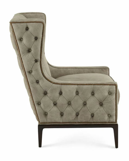 Modern Tufted High Back Chair