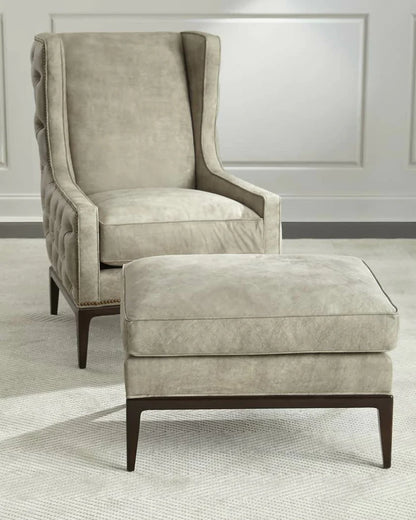 Modern Tufted High Back Chair