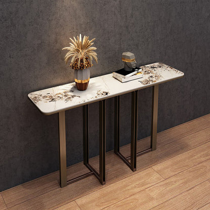 Stone Rectangle Console Table