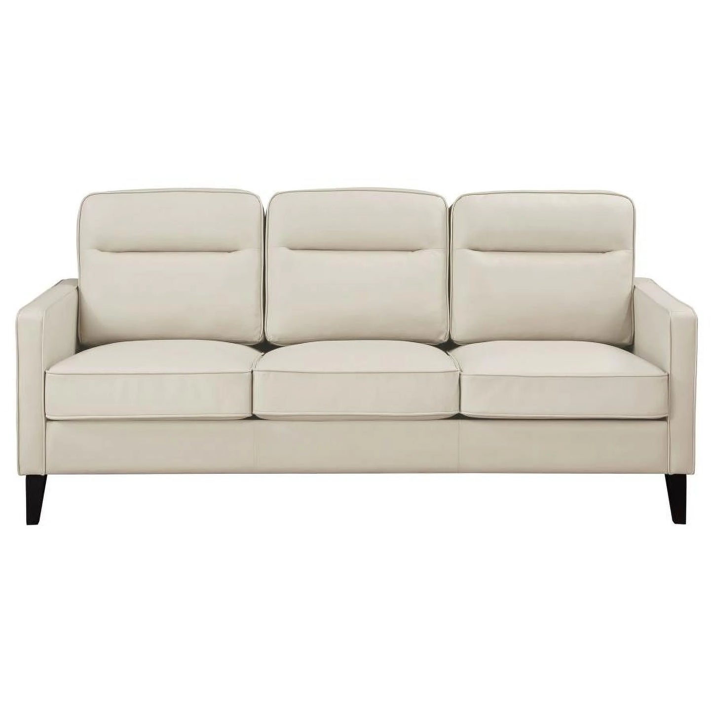 Jonah Upholstered Track Arm Sofa Ivory