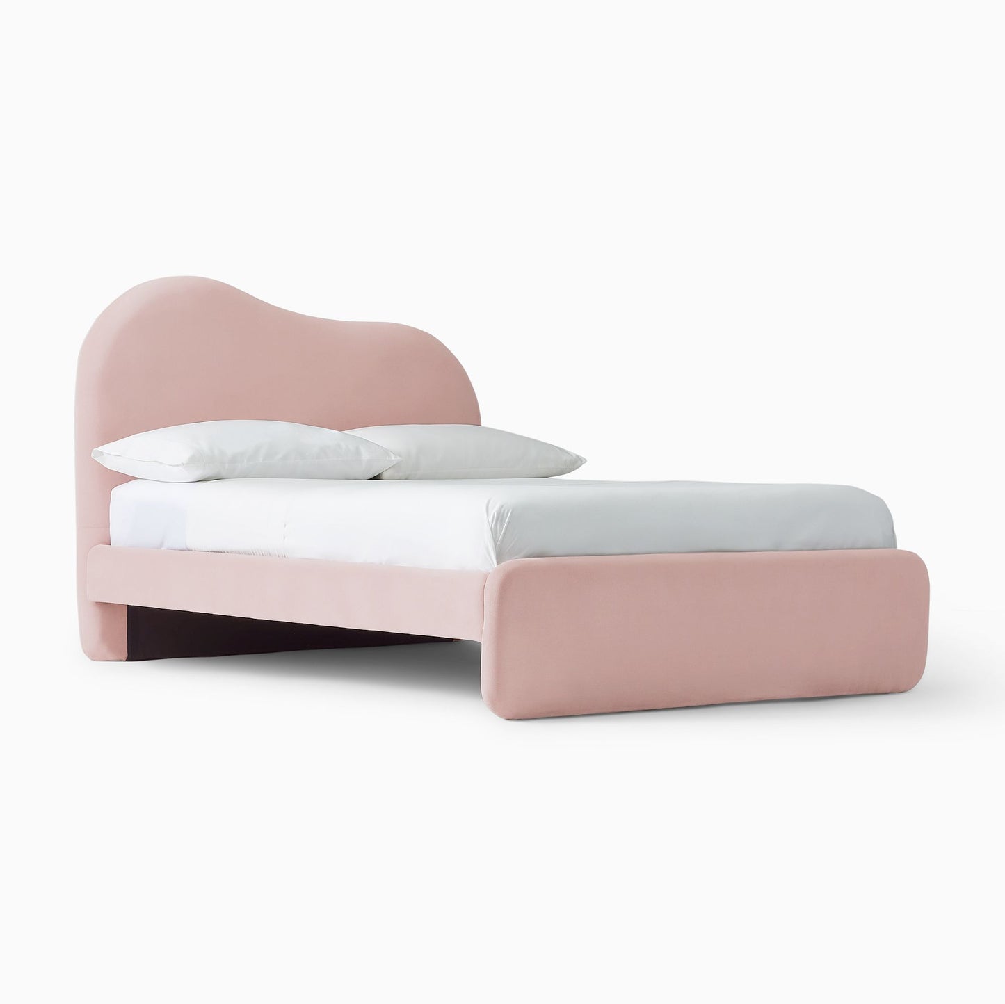 Alba Asymmetric Upholstered Bed