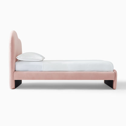 Alba Asymmetric Upholstered Bed