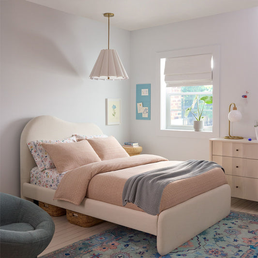 Alba Asymmetric Upholstered Bed