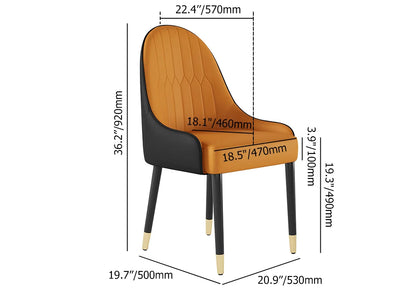 Darg Series Set of 2 Modern Dining Chairs