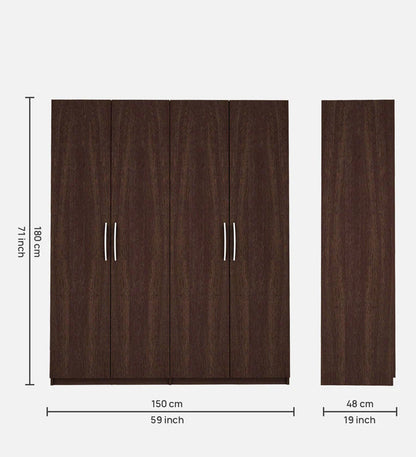 Bison 4 Door Wardrobe in Wenge Finish