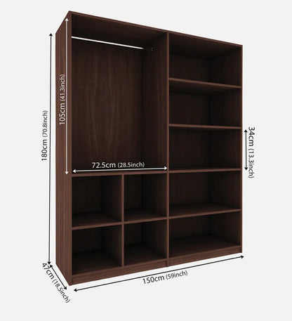 Bison 4 Door Wardrobe in Wenge Finish