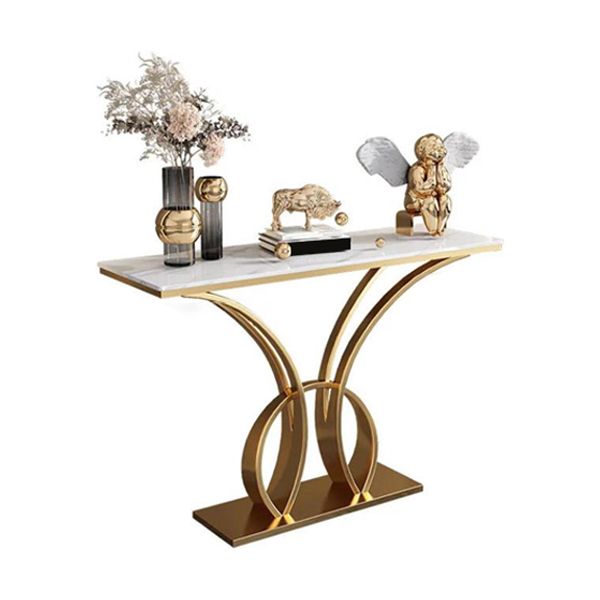 Wide Accent Table Rectangle Shape Console Table