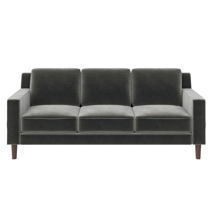 Bryanna 3 Seater Sofa, Gray Velvet