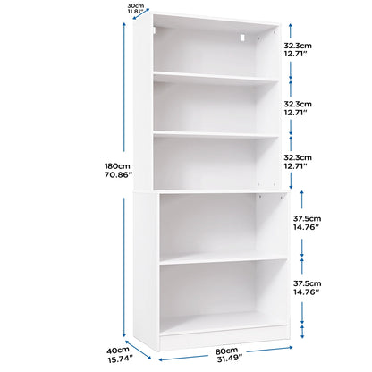 Standing Wood Display Book Shelf