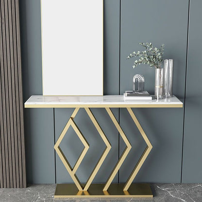 Glam Accent Table Antique Finish Console