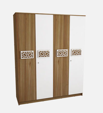 Wardrobe in Lyon Teak & White Finish