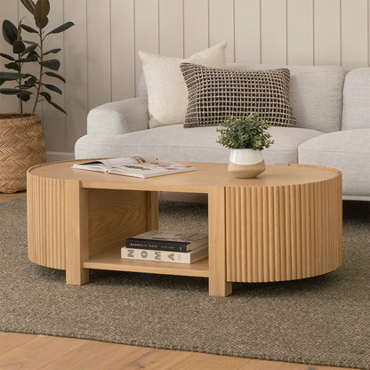 Fortra Storage Coffee Table - White Oak