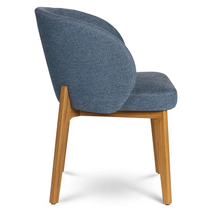 Alta Dining Armchair - Oak and Nocturnal Blue