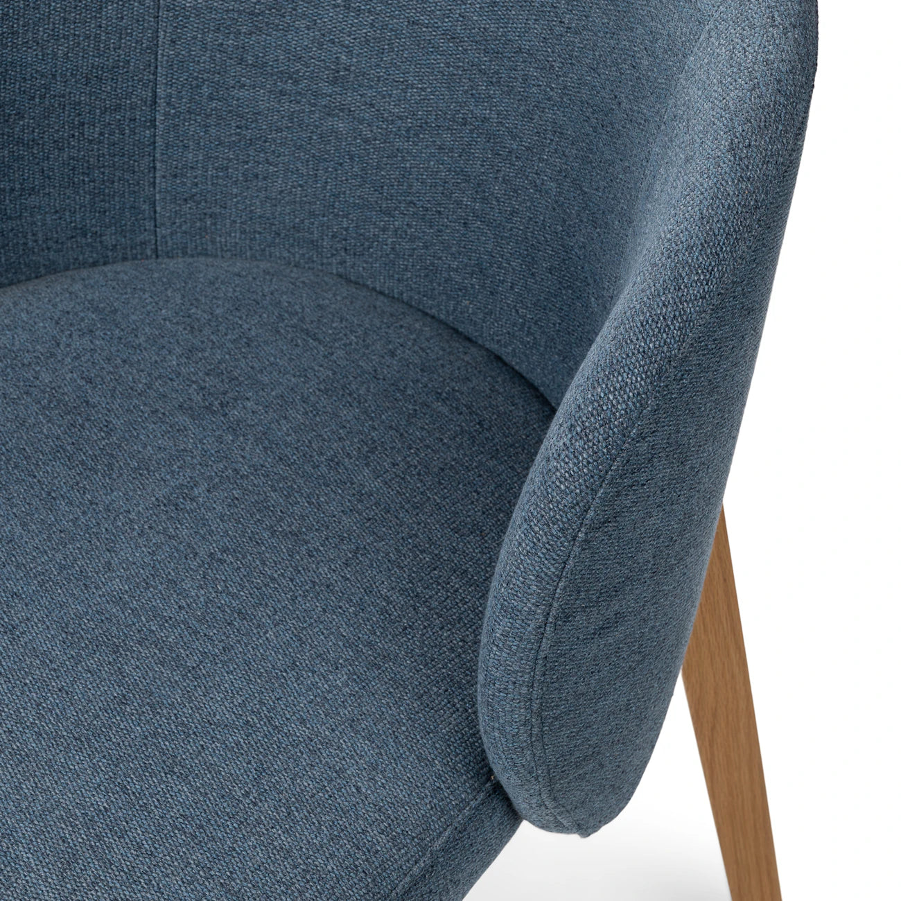 Alta Dining Armchair - Oak and Nocturnal Blue