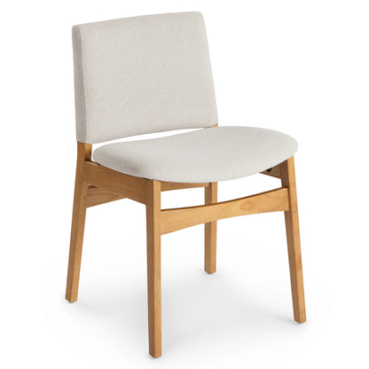 Nosh Dining Chair - Oak and Ratine Ivory