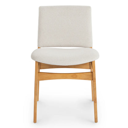 Nosh Dining Chair - Oak and Ratine Ivory