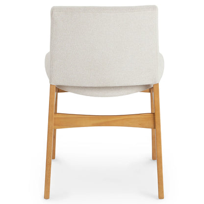 Nosh Dining Chair - Oak and Ratine Ivory