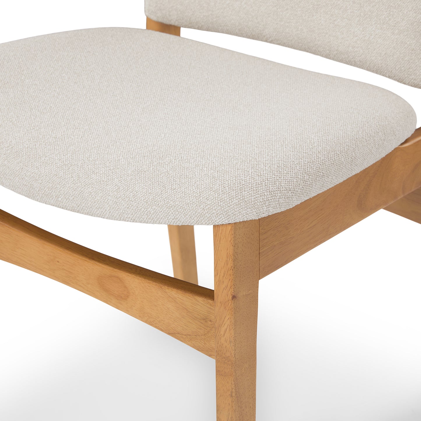 Nosh Dining Chair - Oak and Ratine Ivory